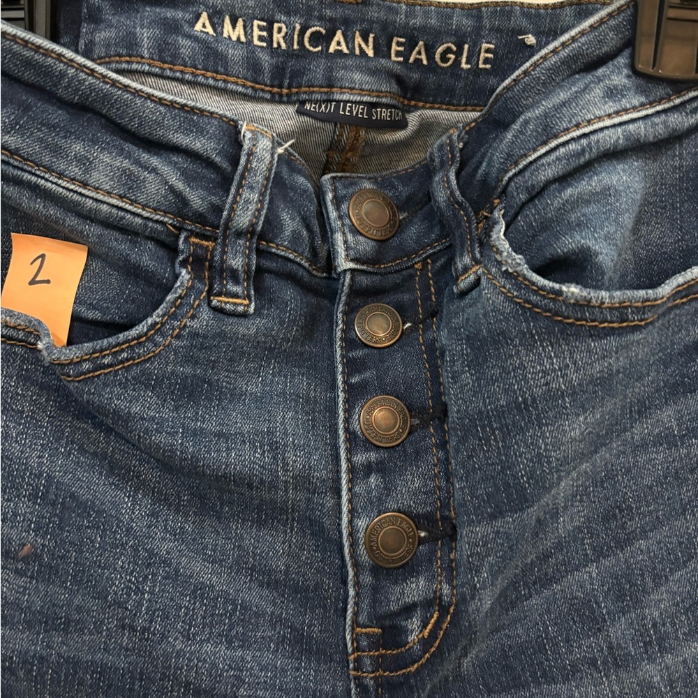 American Eagle Outfitters Women's High Rise Blue Jeans
